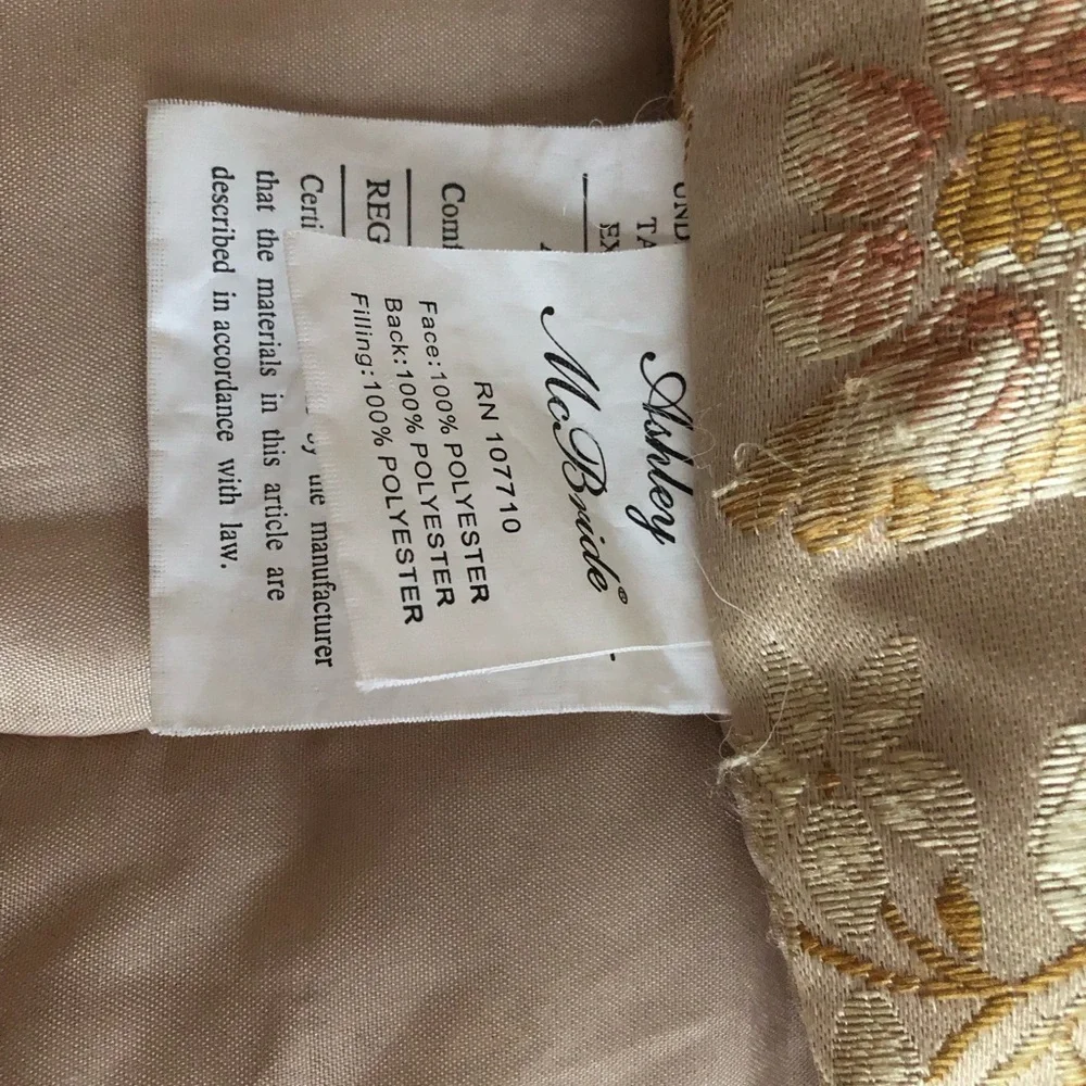 Elegant Antique Floral Cream Bedding Set Size Queen By Ashley McBride